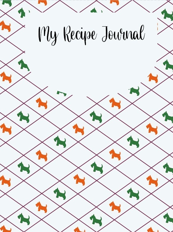 Scottish Terrier Recipe Journal cookbook cover