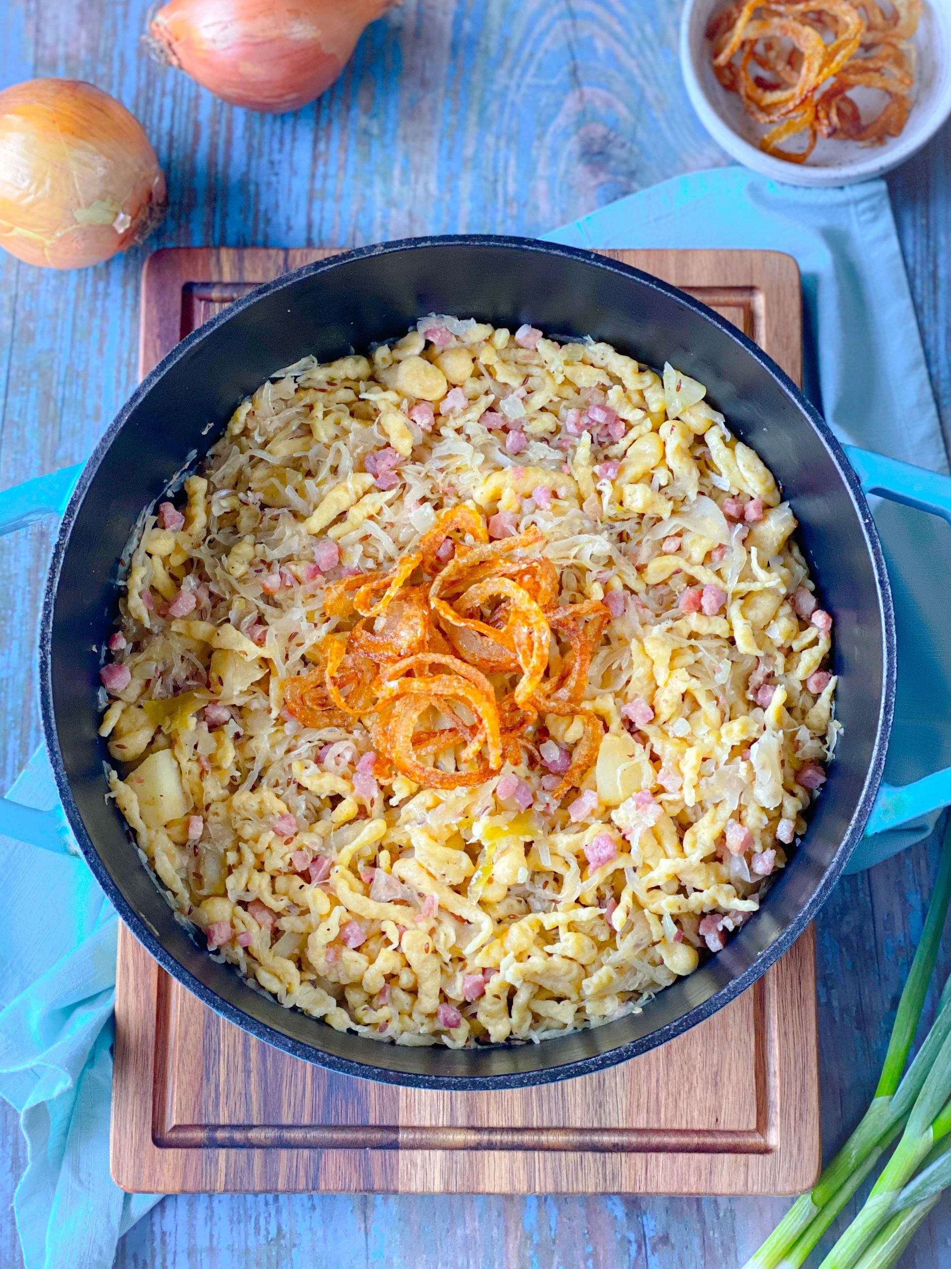 German Sauerkraut & Spätzle with Bacon Recipe