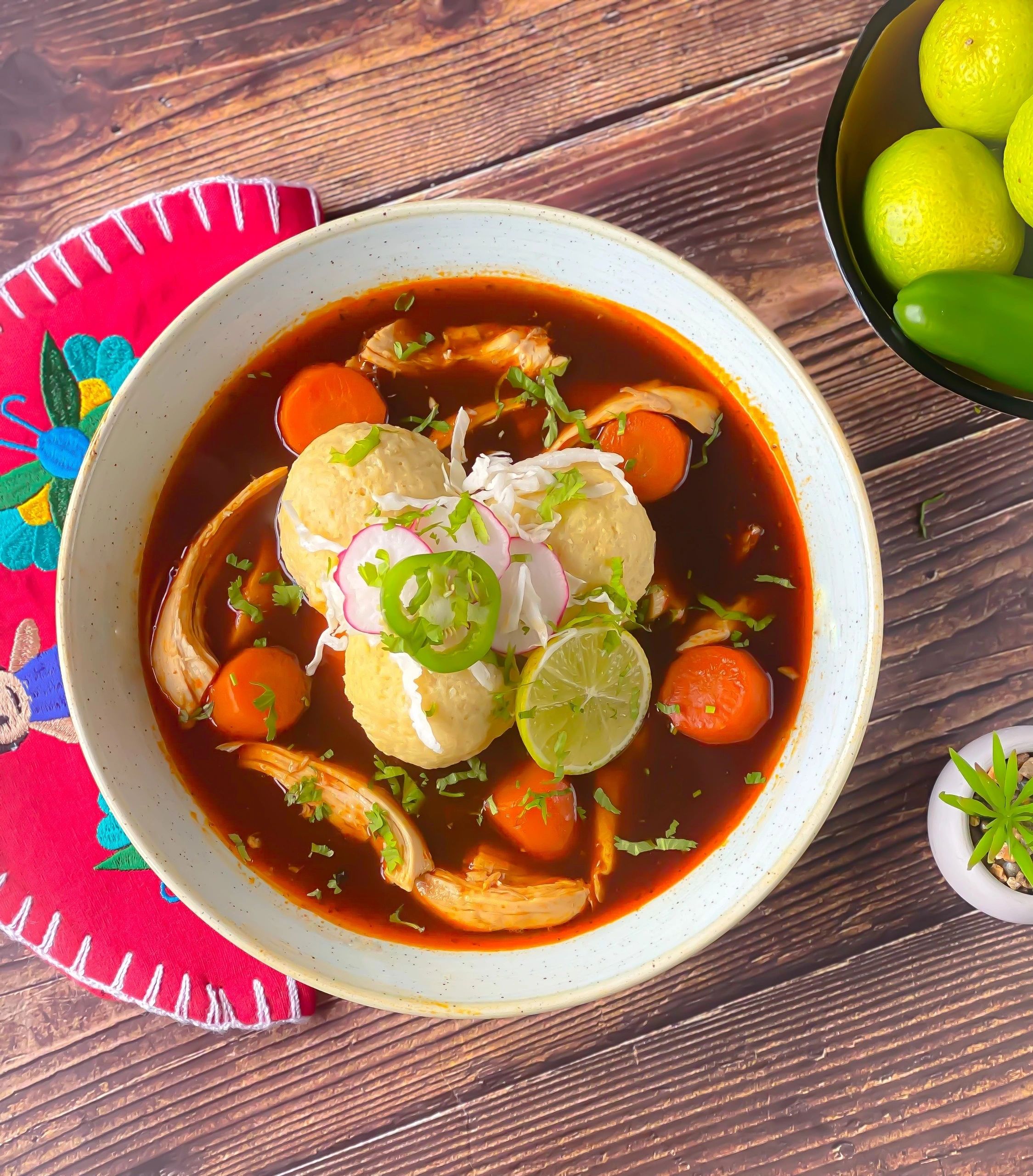 Matzo Meets Mexico: Mexican Matzo Ball Soup