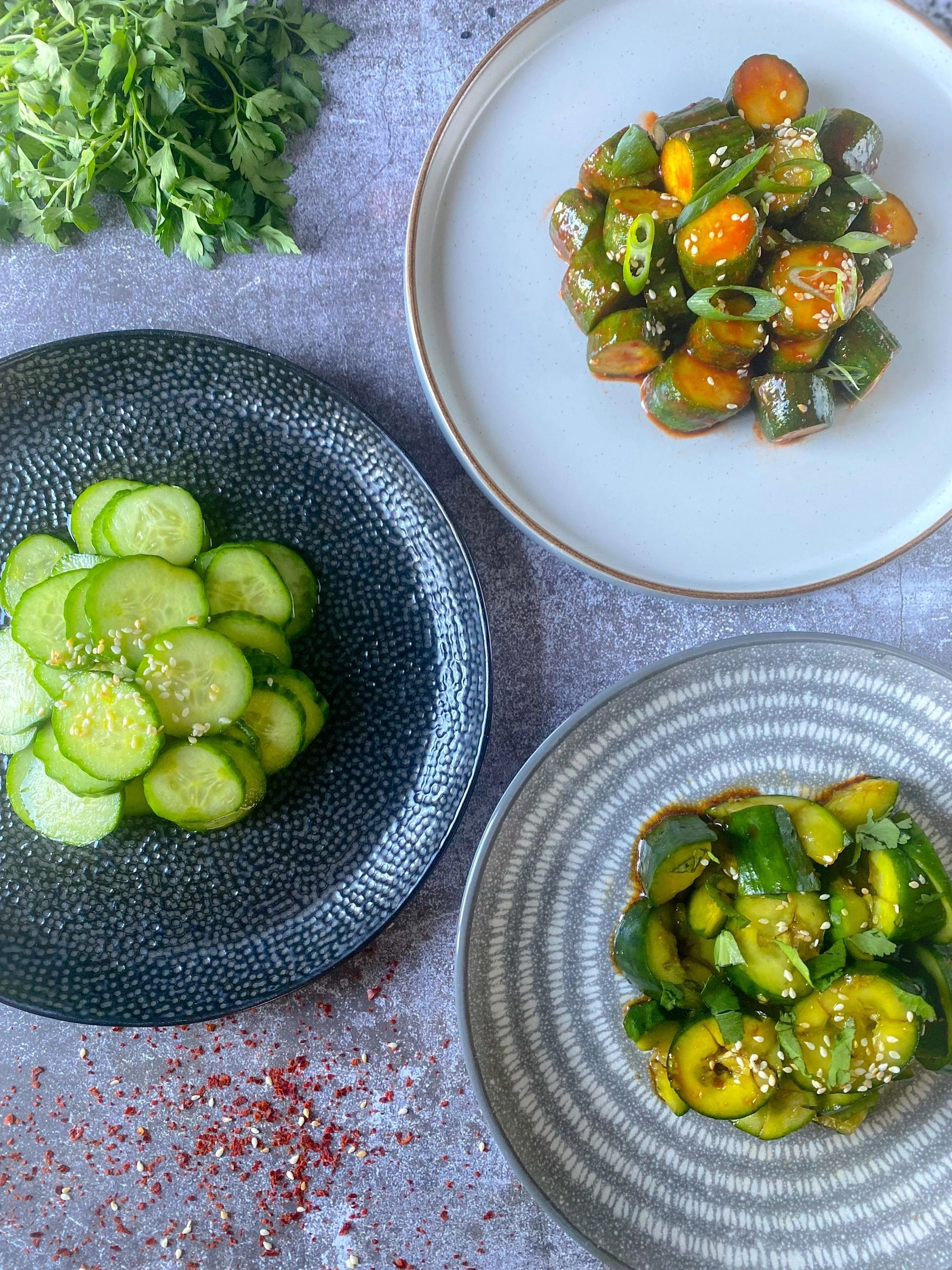 East Meets Crunch: 3 Asian Cucumber Salad Recipes
