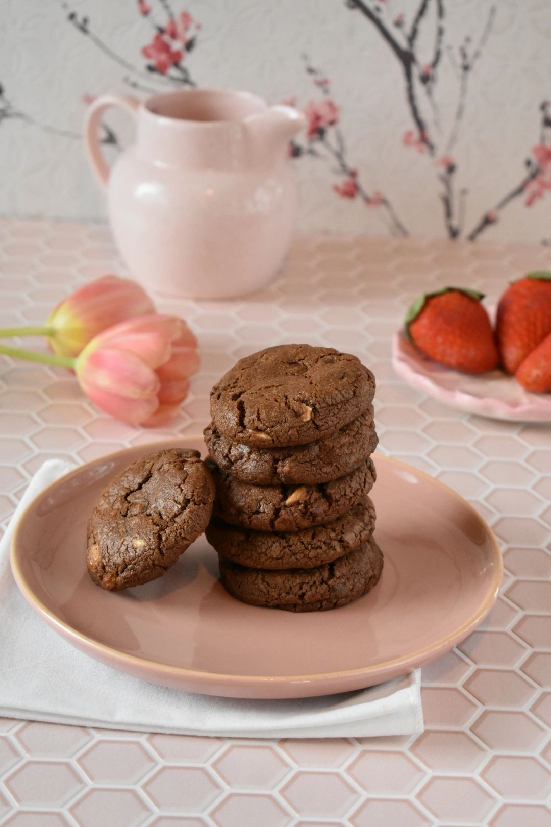 Triple Chocolate Chip Cookies