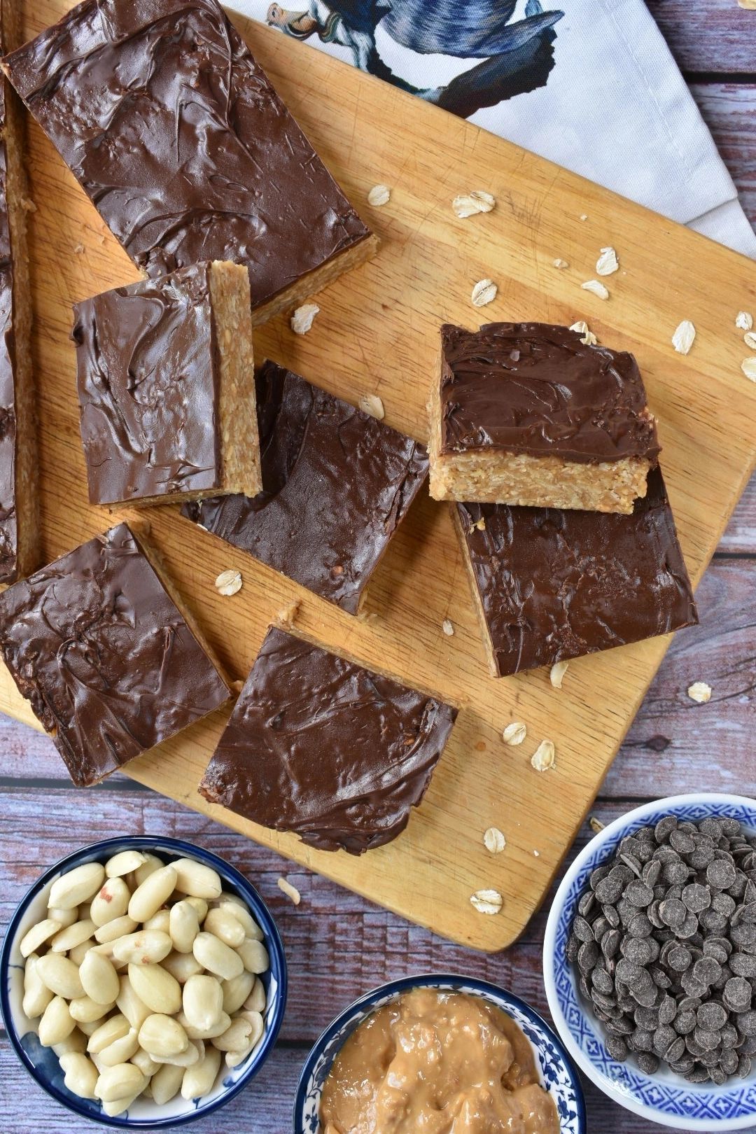 Peanut Butter No-Bake Flapjacks