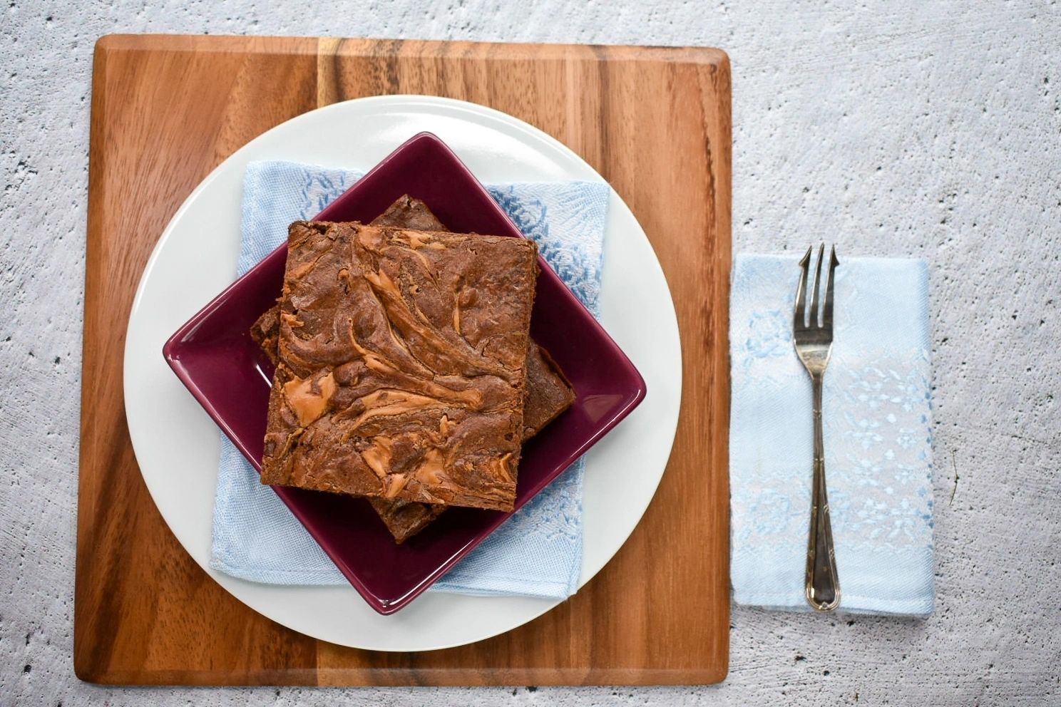 Dark Chocolate Peanut Butter Swirl Brownies