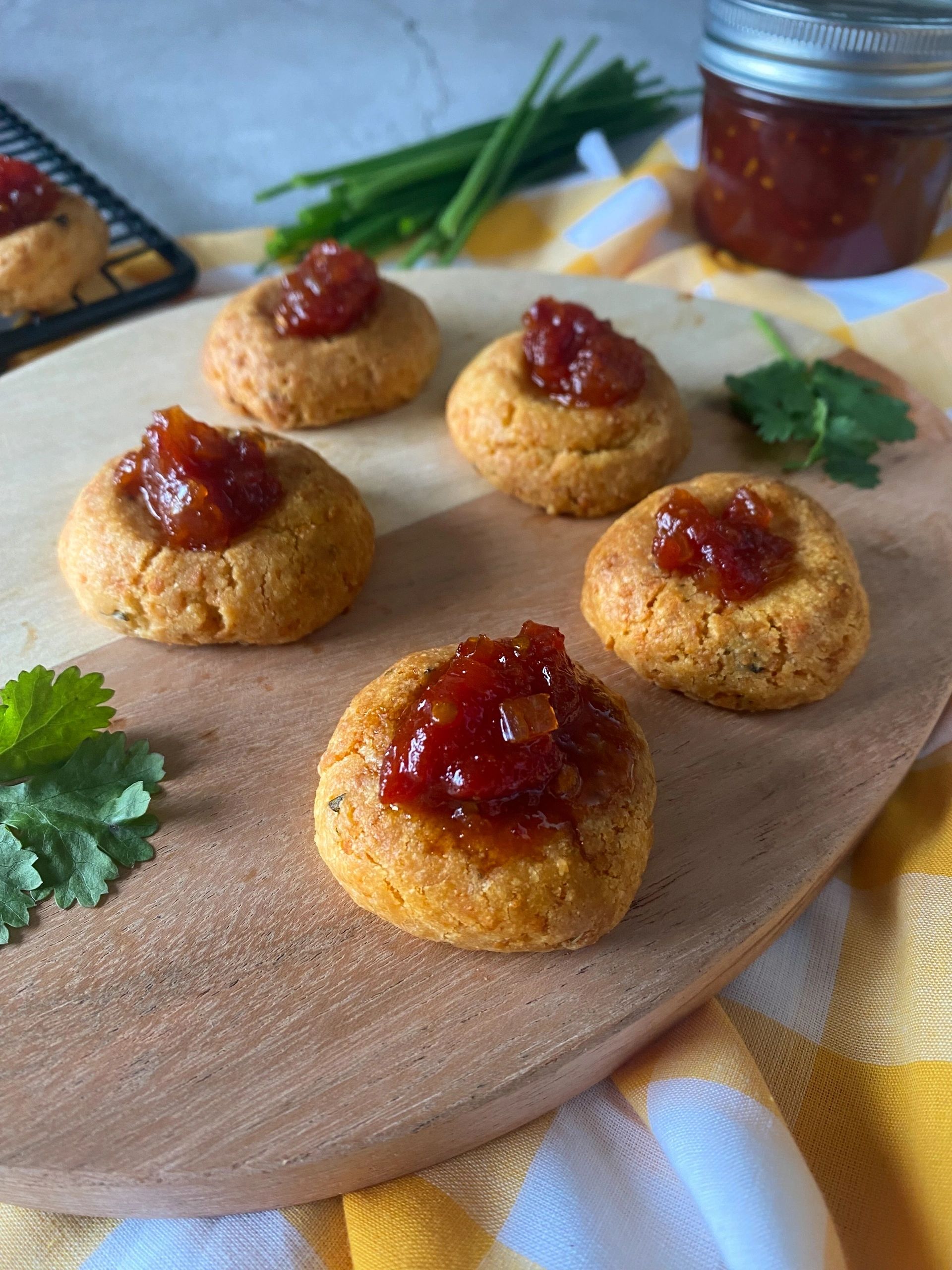 Mediterranean-Inspired Savoury Thumbprints Recipe with Fig Jam