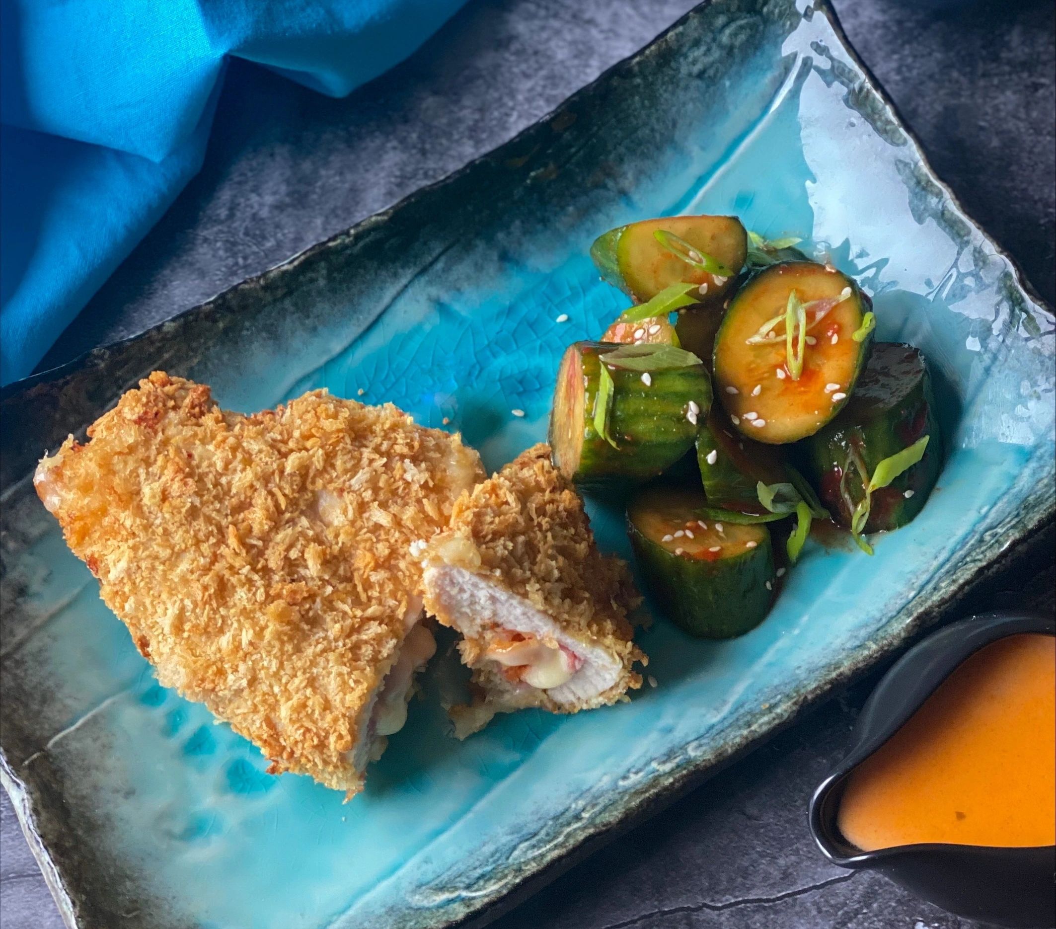 Kimchi Chicken Cordon Bleu: A Cheesy, Tangy, Korean-French Fling